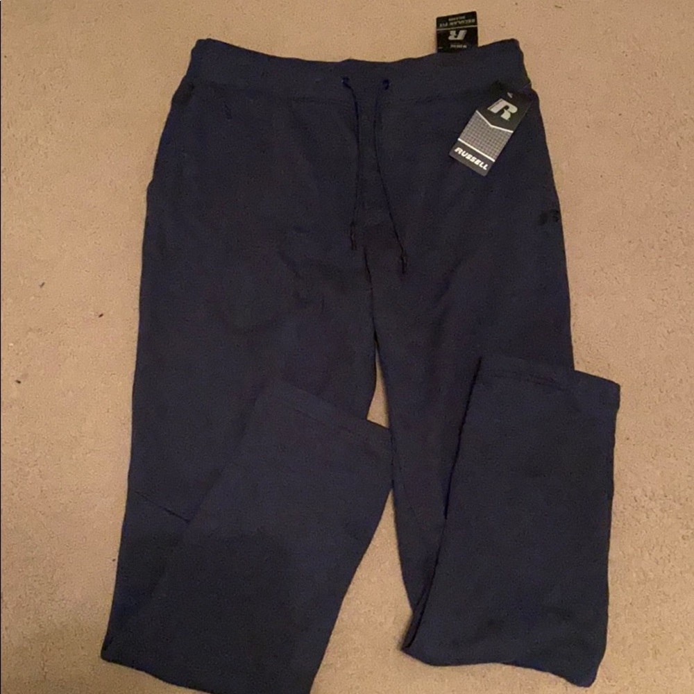men’s navy fleece sweatpants